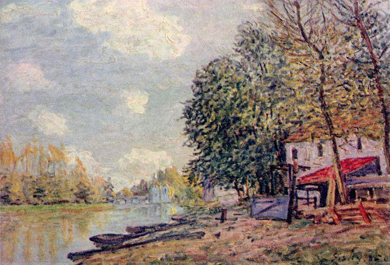 Alfred Sisley Der Loing in Moret china oil painting image